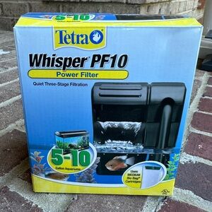 TETRA Whisper PF10 Power Filter for 5-10 gallon tanks!  Brand new, never used.